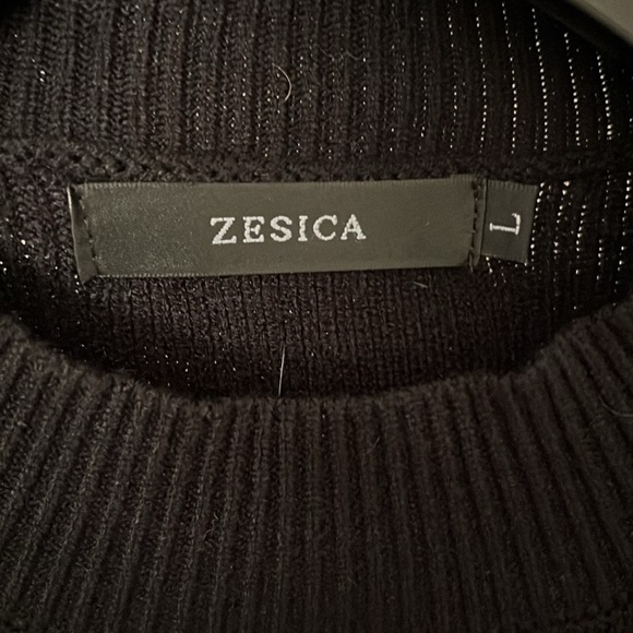 Amazon Zesica Black Sweater Dress Size L - Picture 5 of 8